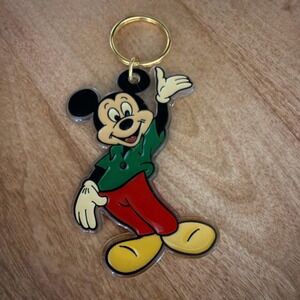 VTG Mickey Mouse Lucite Key Chain Walt Disney Productions By Monogram Products